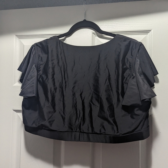 Cap Sleeve Ruffle Bikini Top - Picture 3 of 3